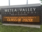 Celebrations and Reminders: A High School Sign by Metea Valley High School (Aurora, Illinois)